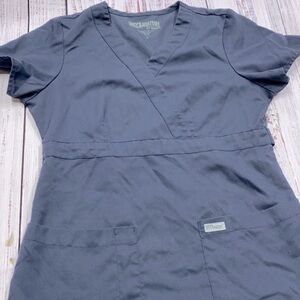 Greys anatomy grey nurses scrub top size small